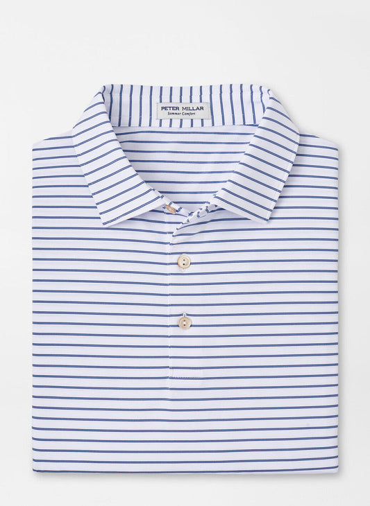  Peter Millar Drum Performance Polo: White