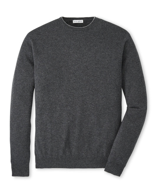  Peter Millar Crown Heritage Cashmere Crewneck Sweater: Charcoal