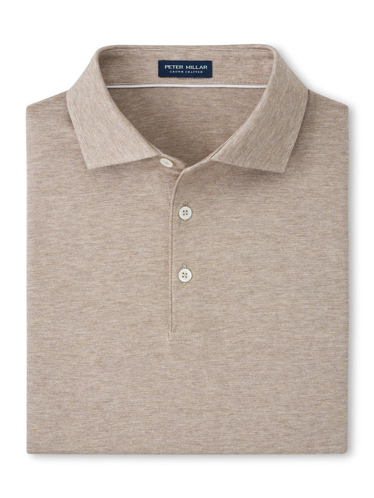  Peter Millar Crown Crafted Excursionist Flex Polo: Antique Walnut