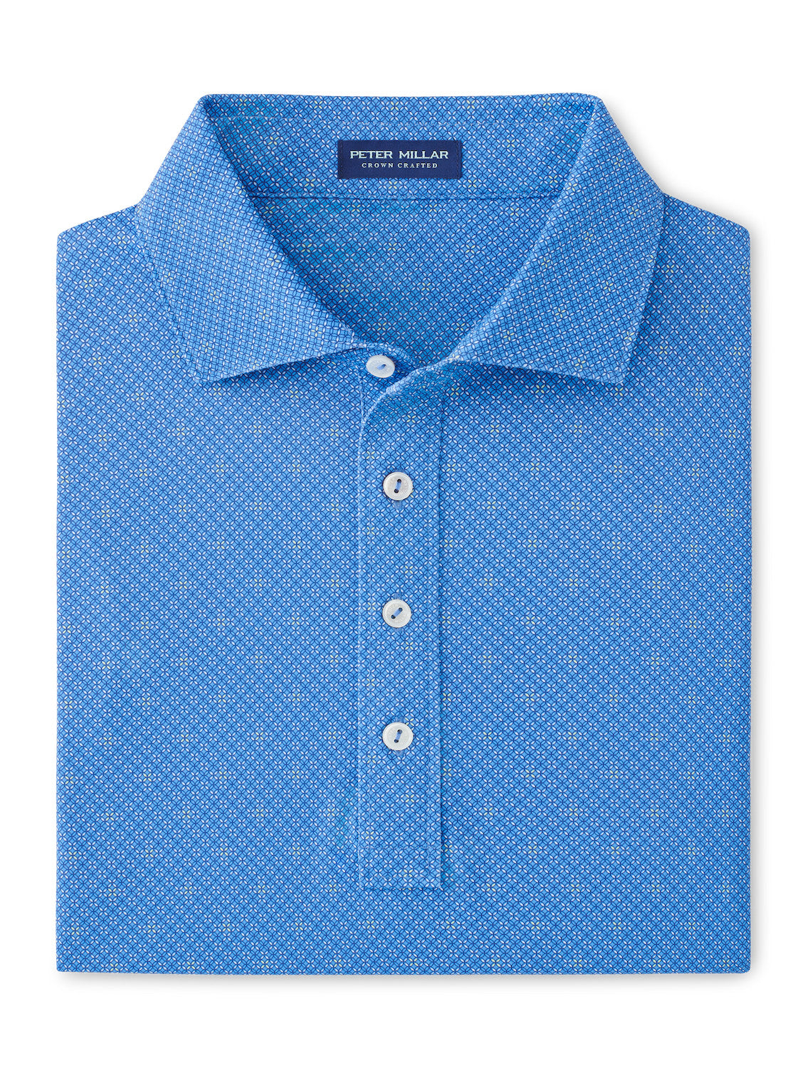  Peter Millar Crown Crafted Bickett Performance Jersey Polo: Fountain Blue