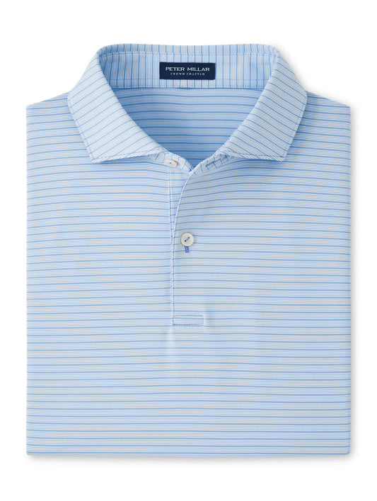  Peter Millar Crown Crafted Channel Performance Jersey Polo: Wisteria