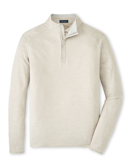  Peter Millar Stealth Performance Quarter-Zip: Oatmeal