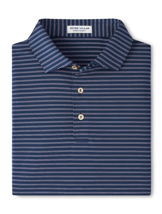  Peter Millar Eden Performance Jersey Polo: Navy