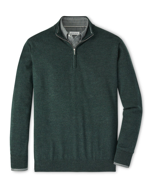  Peter Millar Autumn Crest Quarter-Zip: Nordic Pine