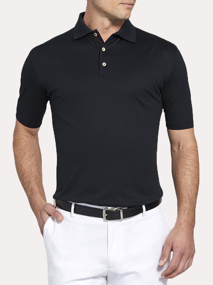  Peter Millar Solid Cotton Lisle Polo