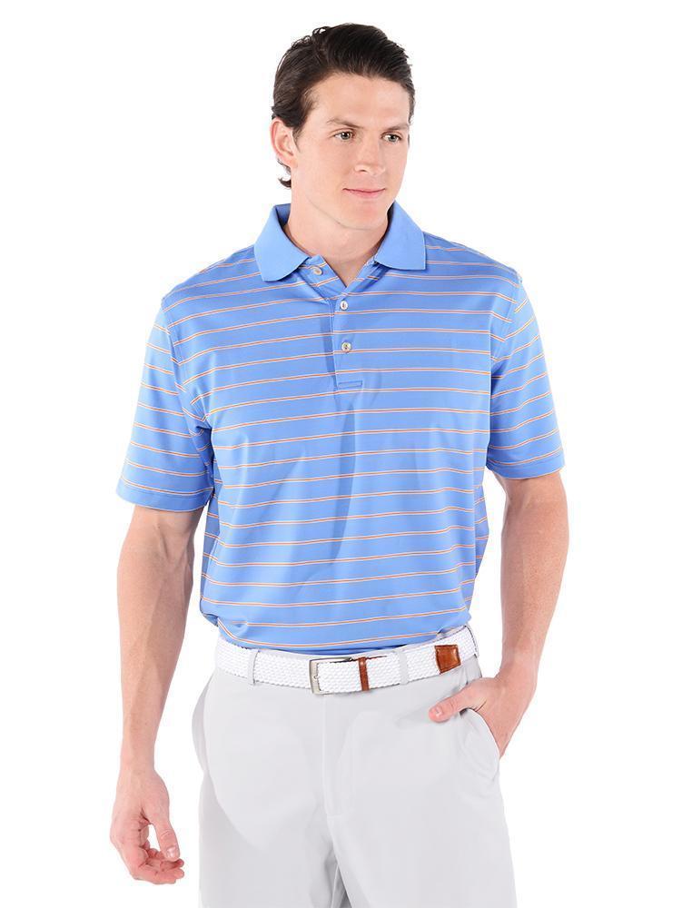  Peter Millar Men's Tradeshow Stripe Stretch Jersey Polo