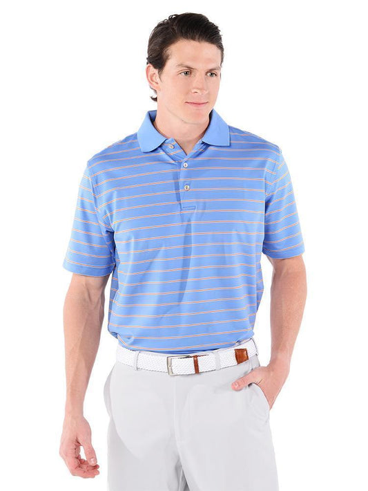  Peter Millar Men's Tradeshow Stripe Stretch Jersey Polo