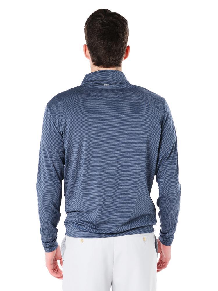  Peter Millar Men's Sugar Stripe Perth Performance Pullover