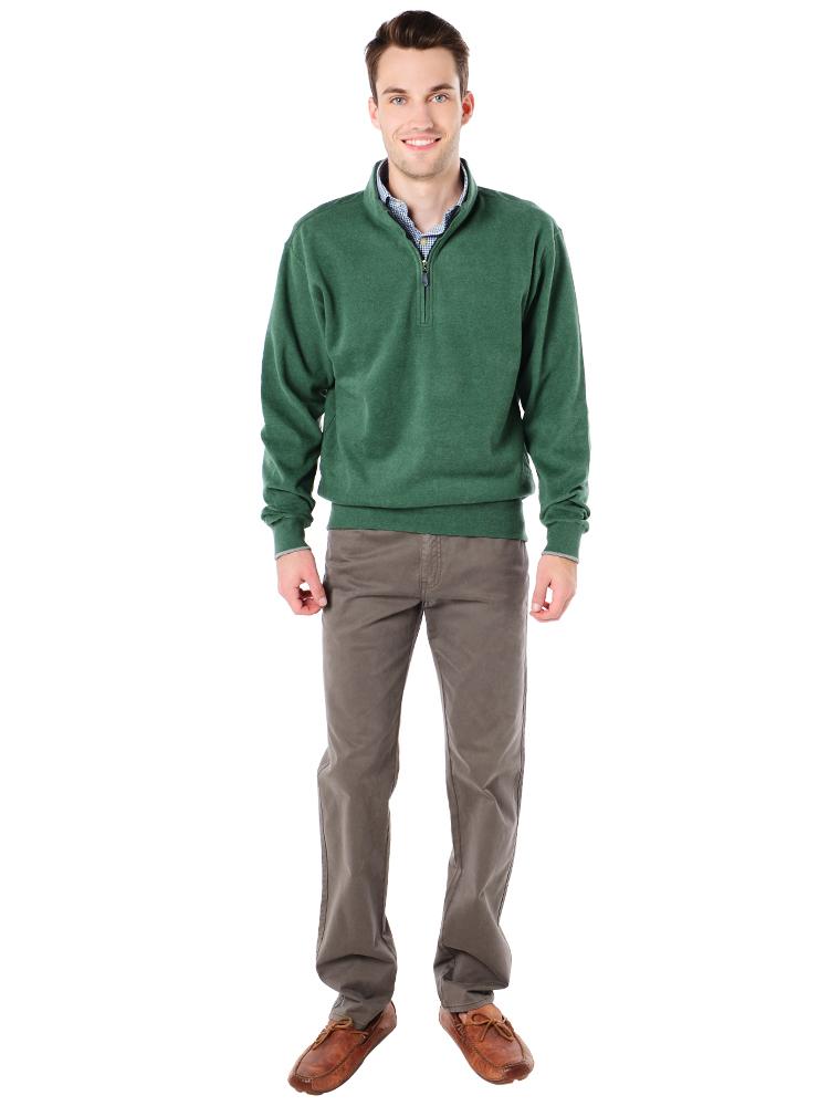  Peter Millar Men's Melange 1/4 Zip Fleece Pullover
