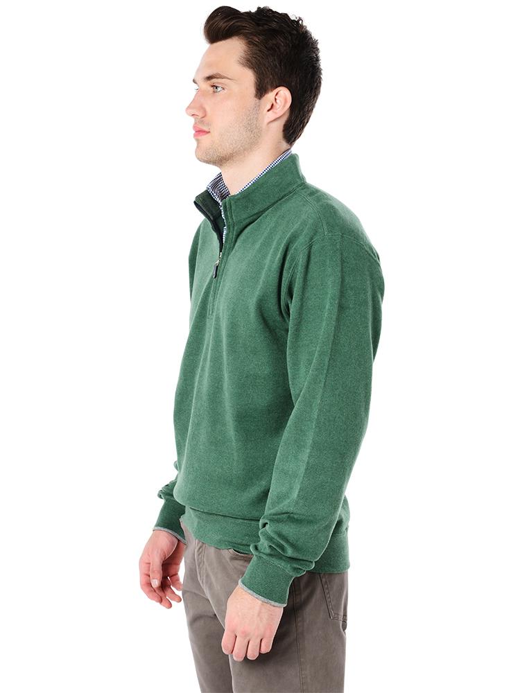  Peter Millar Men's Melange 1/4 Zip Fleece Pullover