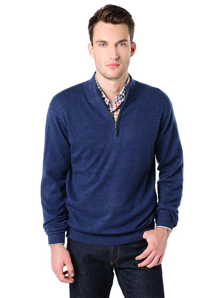  Peter Millar Men's Cashmere 1/4 Zip Pullover