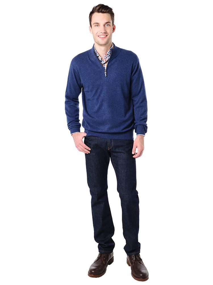  Peter Millar Men's Cashmere 1/4 Zip Pullover
