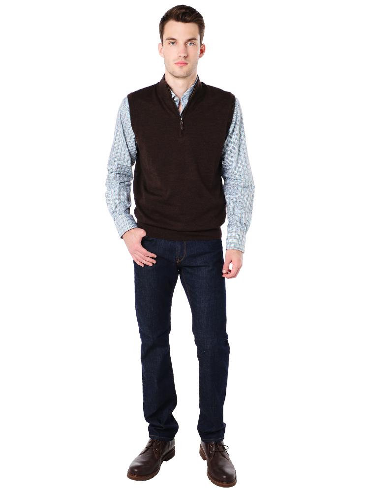  Peter Millar Men's Marino Wool 1/4 Zip Vest