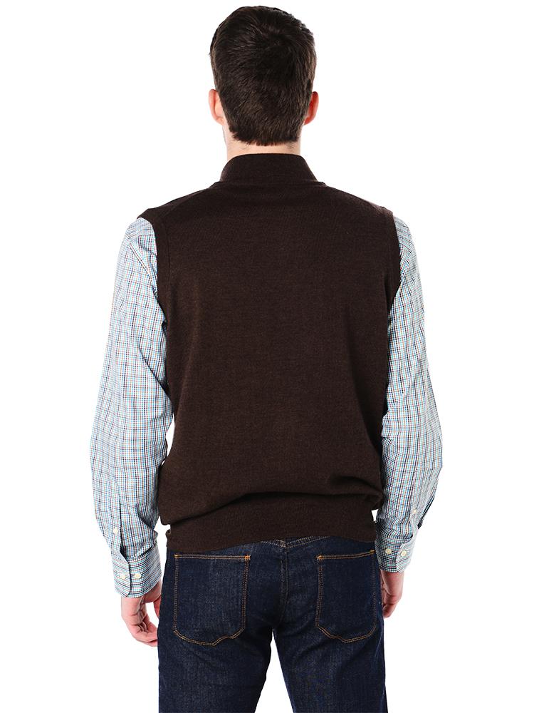 Peter Millar Men's Marino Wool 1/4 Zip Vest