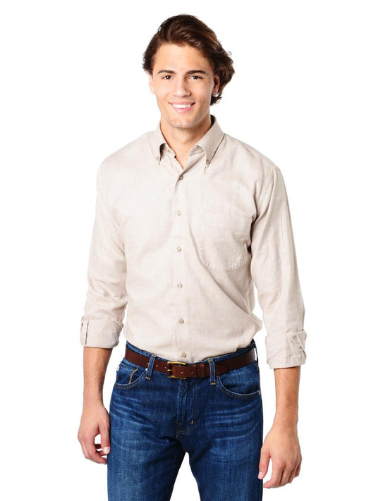  Peter Millar Men's Buffalo Melange Oxford