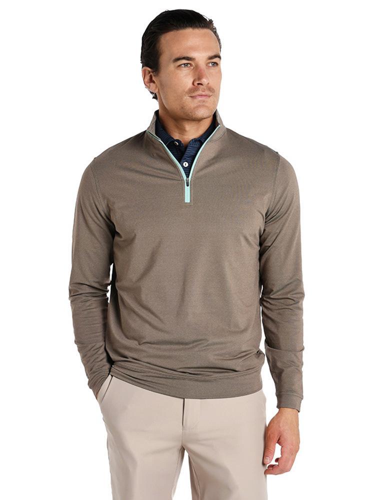  Peter Millar Perth Stretch Melange 1/4 Zip Pullover