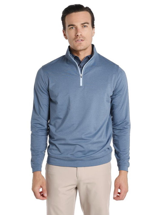  Peter Millar Perth Stretch Melange 1/4 Zip Pullover