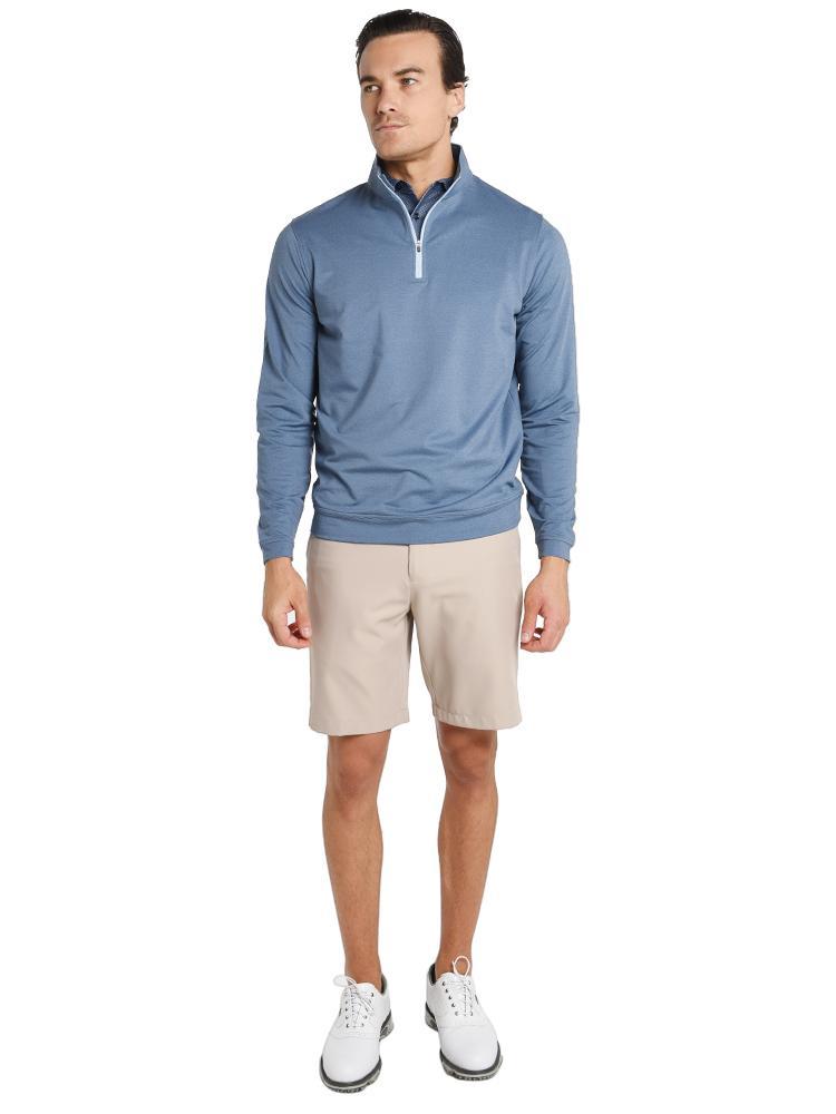  Peter Millar Perth Stretch Melange 1/4 Zip Pullover