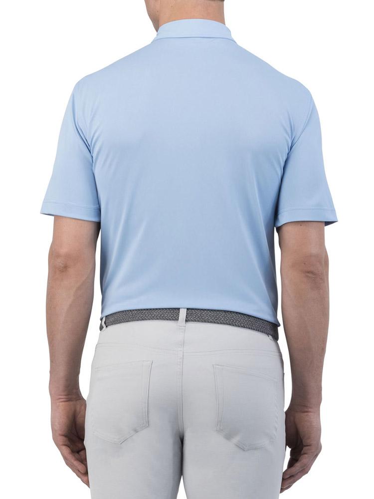  Peter Millar Men's Solid Stretch Mesh Polo