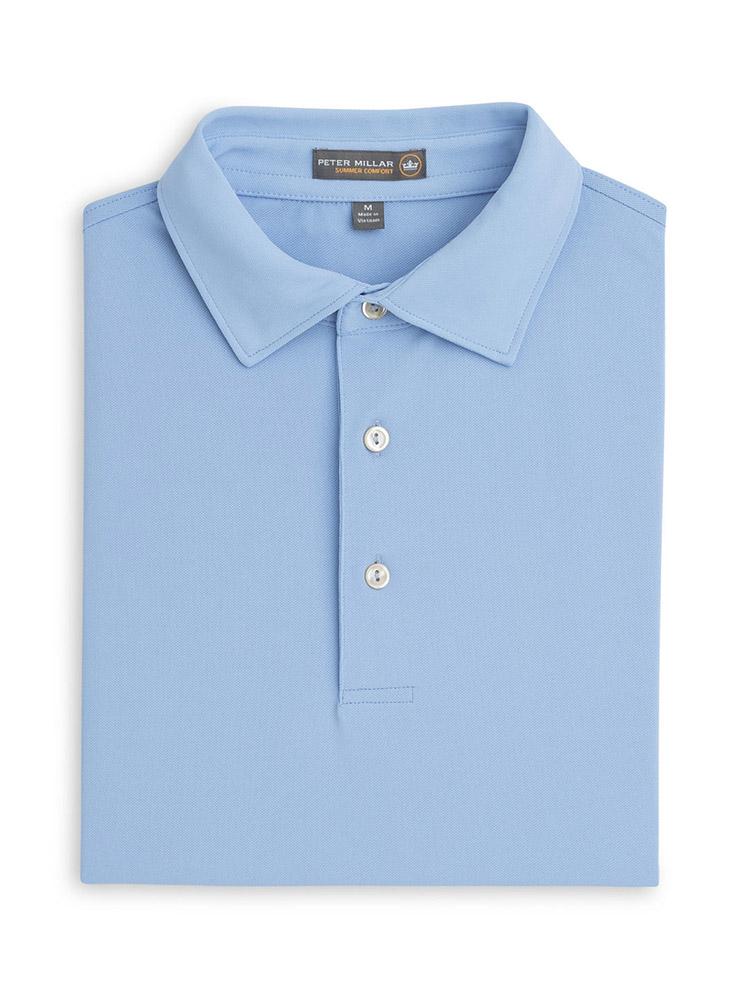  Peter Millar Men's Solid Stretch Mesh Polo