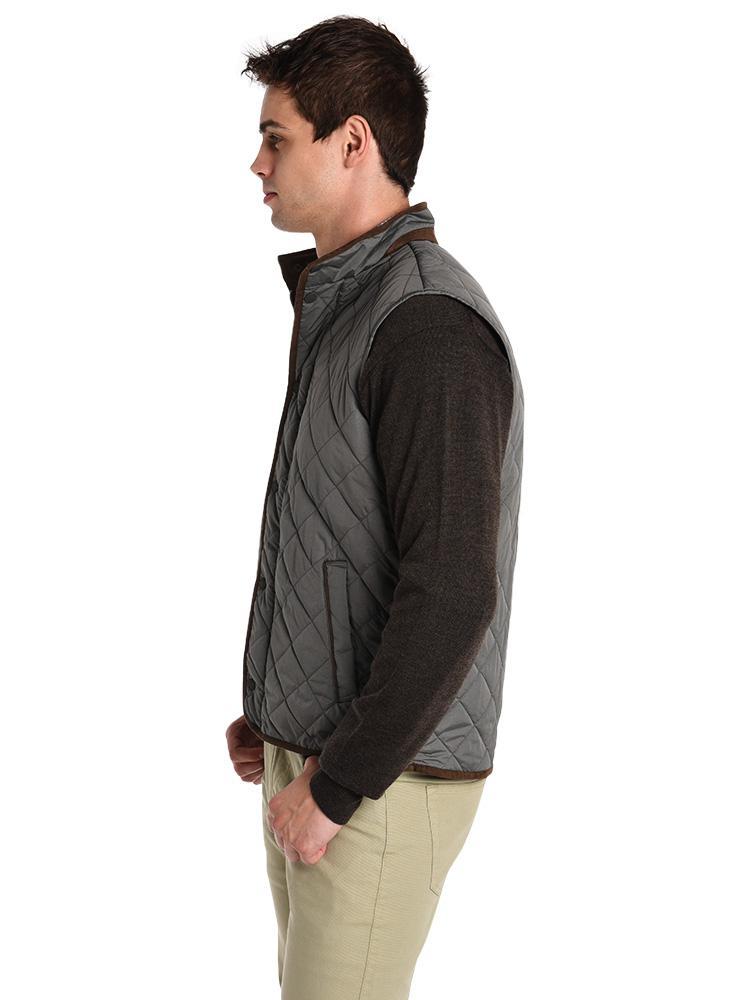  Peter Millar Men's Essex Melange Quilted Vest