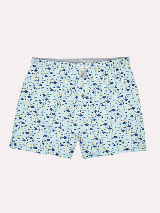  Peter Millar Reddington Printed Oyster Roast Stretch Jersey Boxer