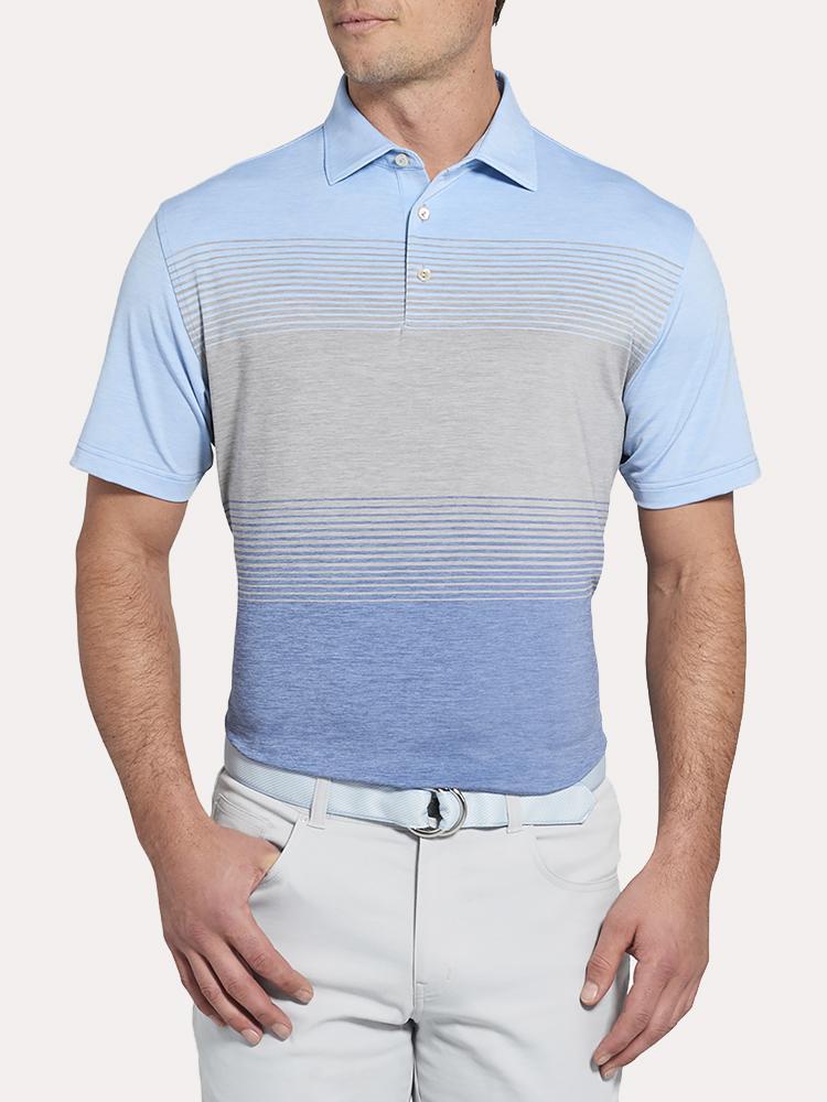  Peter Millar Farley Engineer Stripe Performance Polo