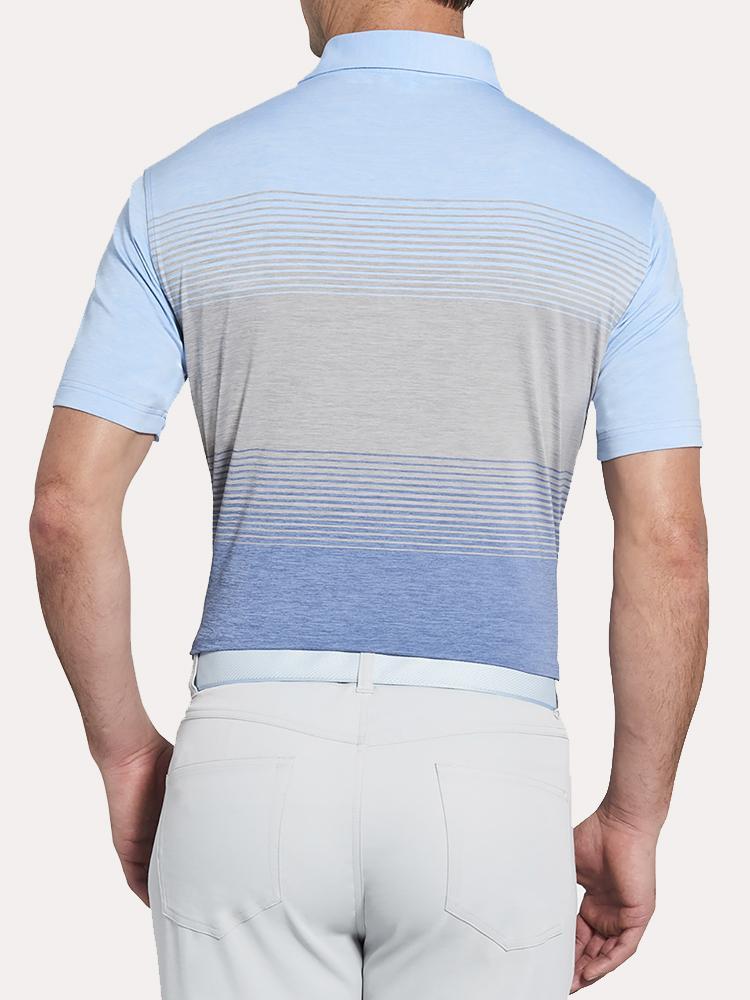  Peter Millar Farley Engineer Stripe Performance Polo
