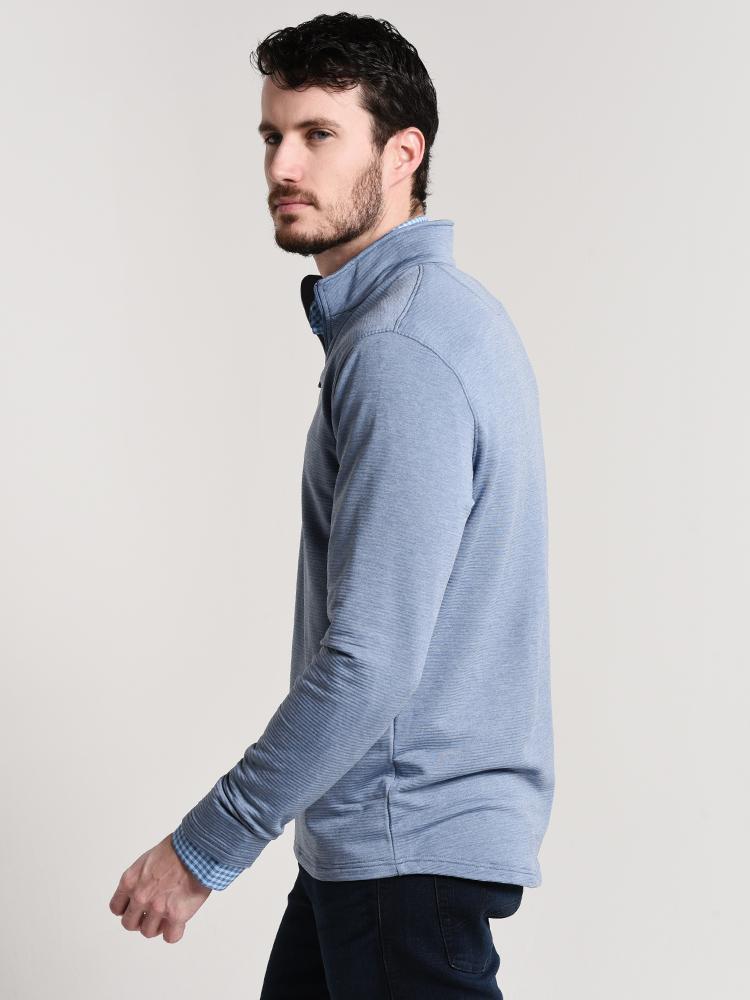  Peter Millar Birchmont Stretch Melange Ribbed Quarter-Zip