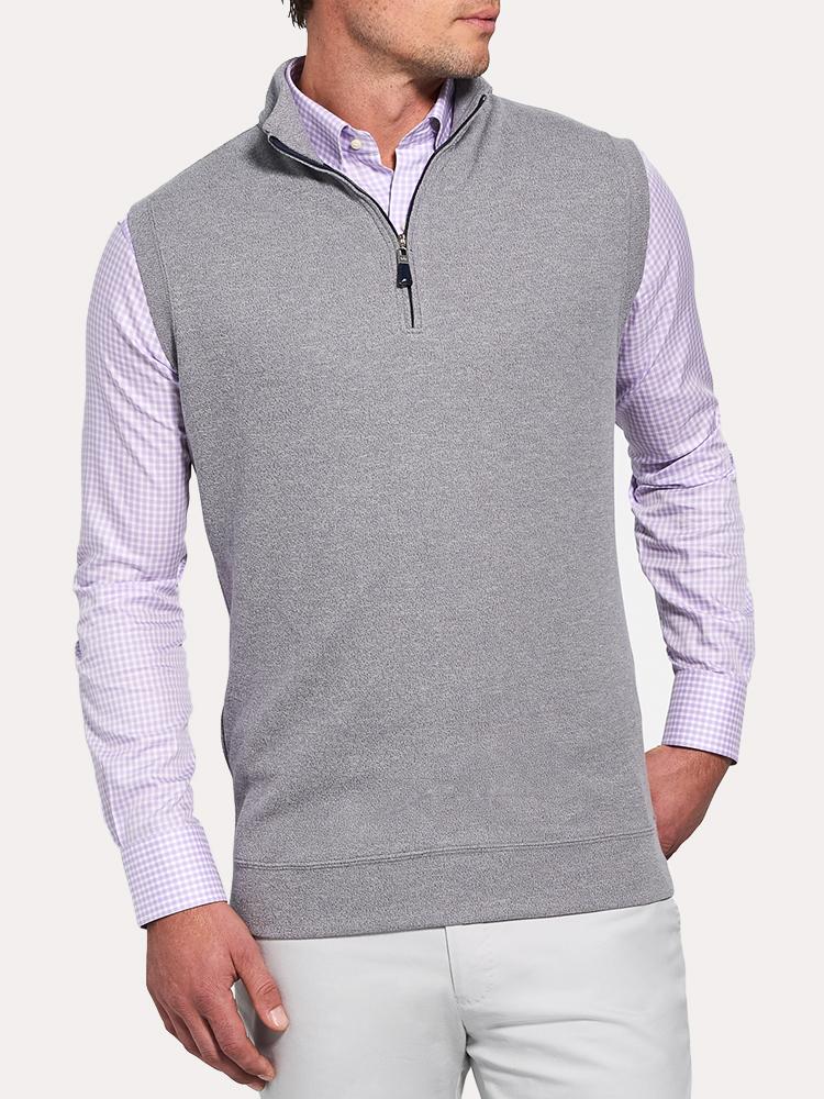  Peter Millar Tri Blend 1/4 Zip Vest