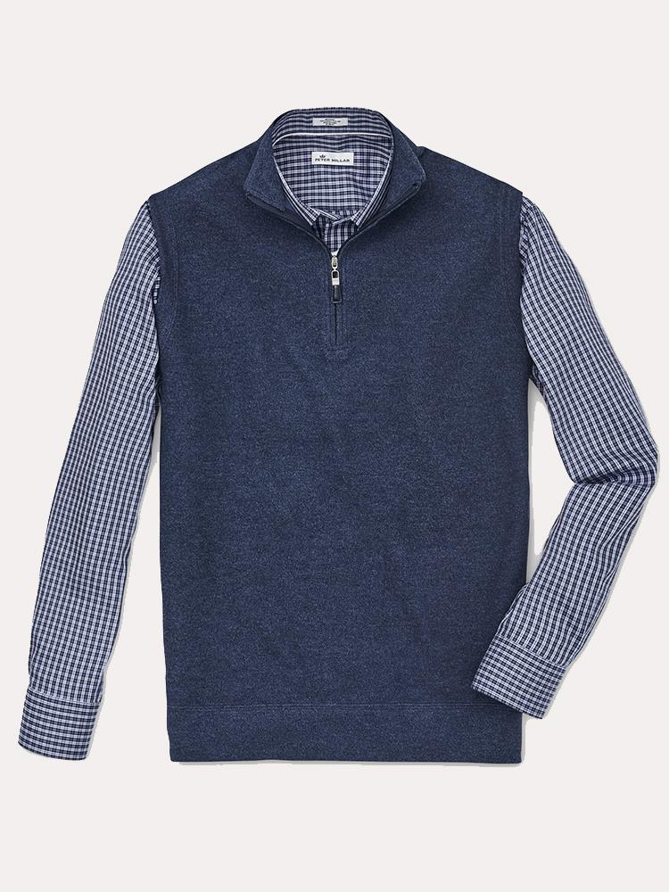  Peter Millar Tri Blend 1/4 Zip Vest