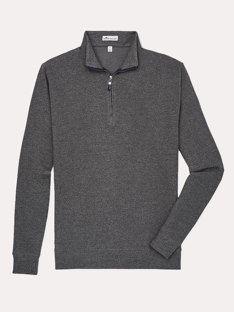 Peter Millar Tri-Blend Melange Quarter Zip