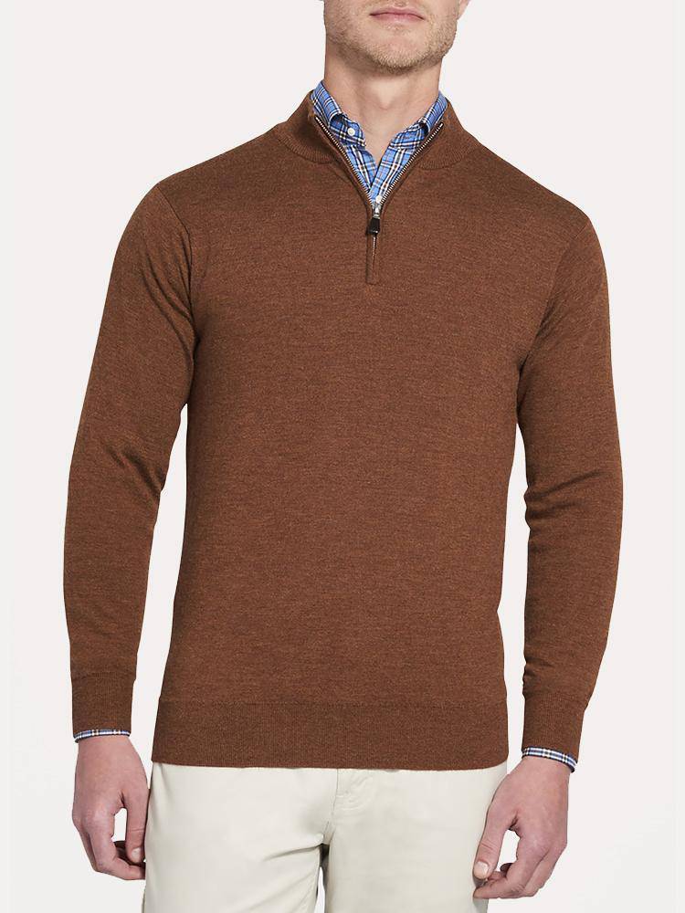  Peter Millar Men's Crown Comfort Cashmere Quarter-Zip Sweater