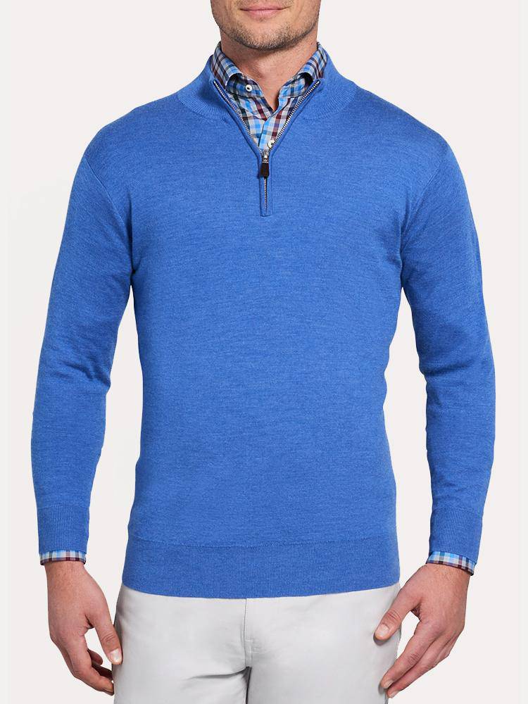  Peter Millar Men's Crown Comfort Cashmere Quarter-Zip Sweater