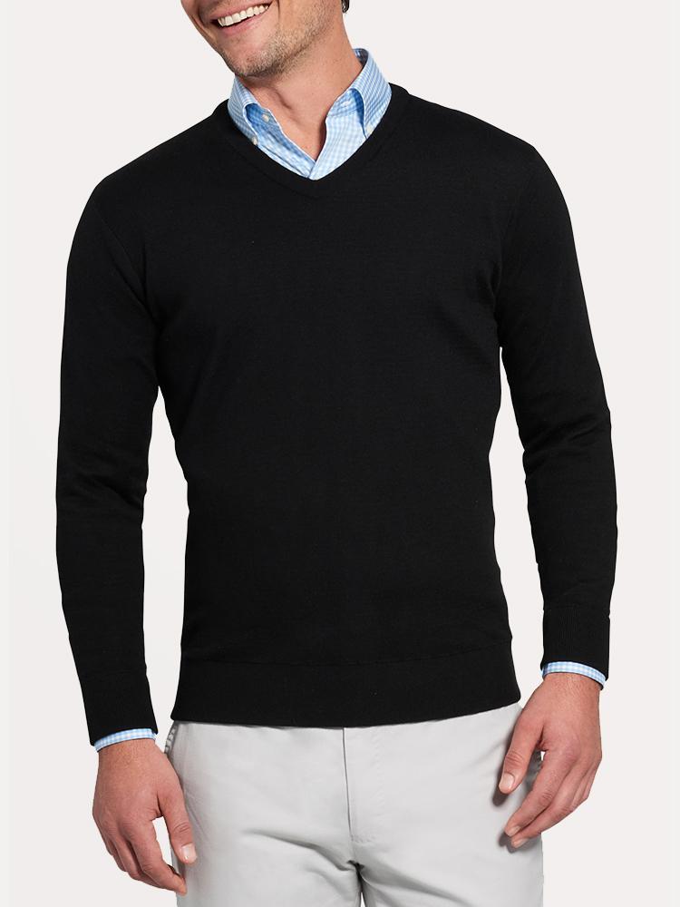  Peter Millar Men's Crown Comfort Cashmere V-Neck Sweater