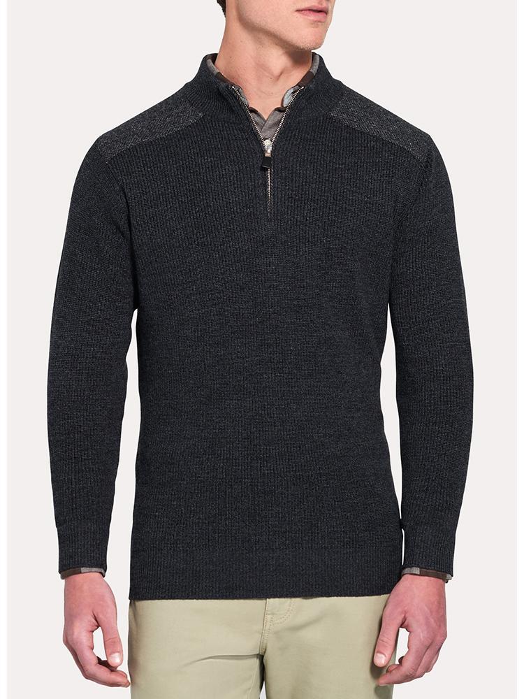  Peter Millar Mountainside 1/4 Zip With Shoulder Detail