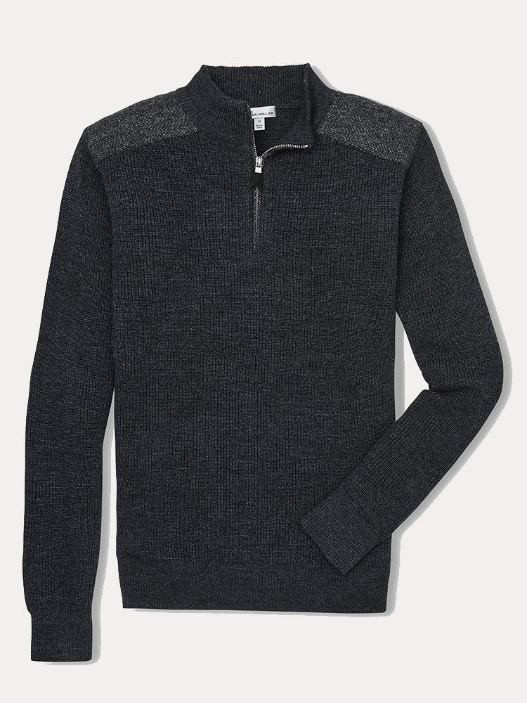  Peter Millar Mountainside 1/4 Zip With Shoulder Detail