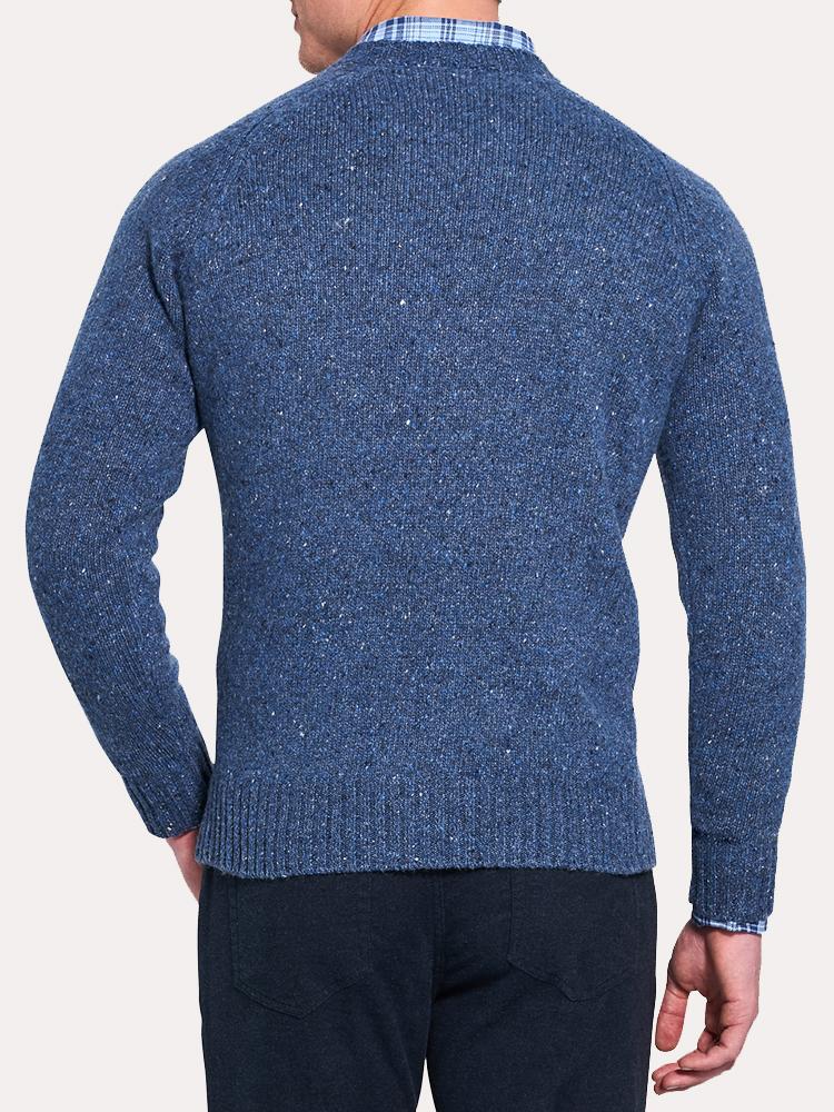  Peter Millar Crown Vintage Saddle Shoulder Crew