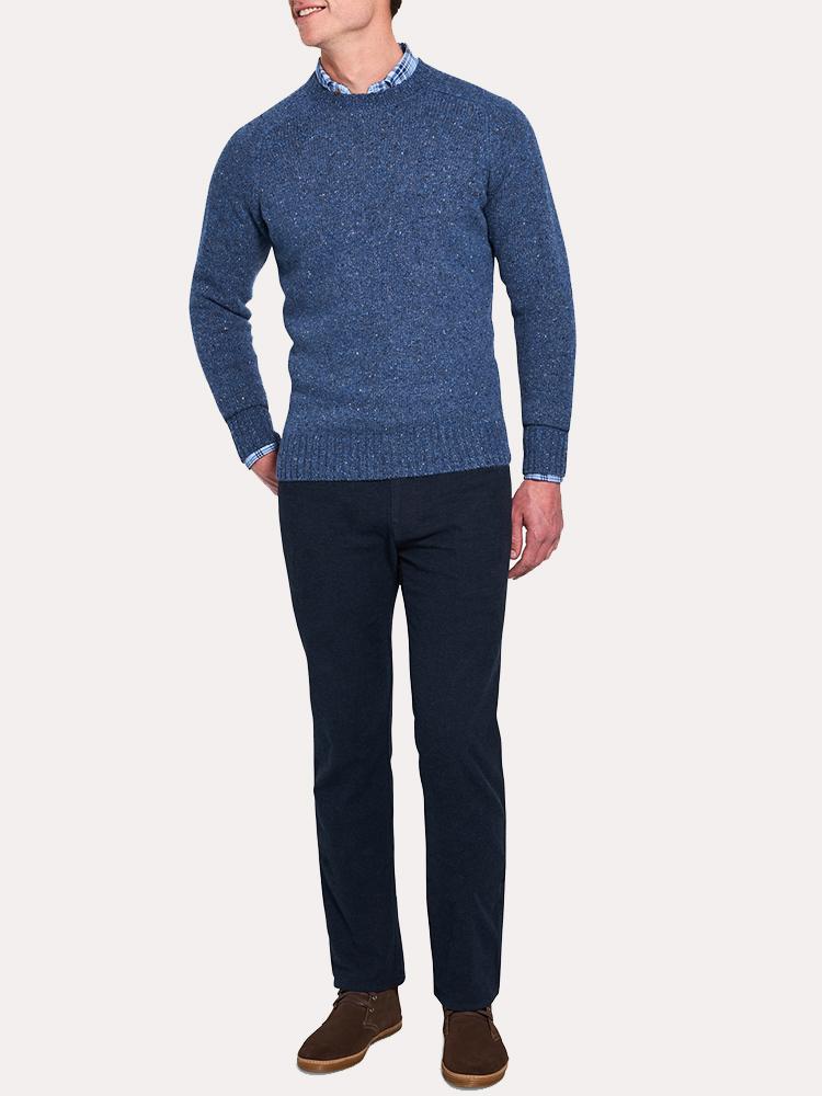  Peter Millar Crown Vintage Saddle Shoulder Crew