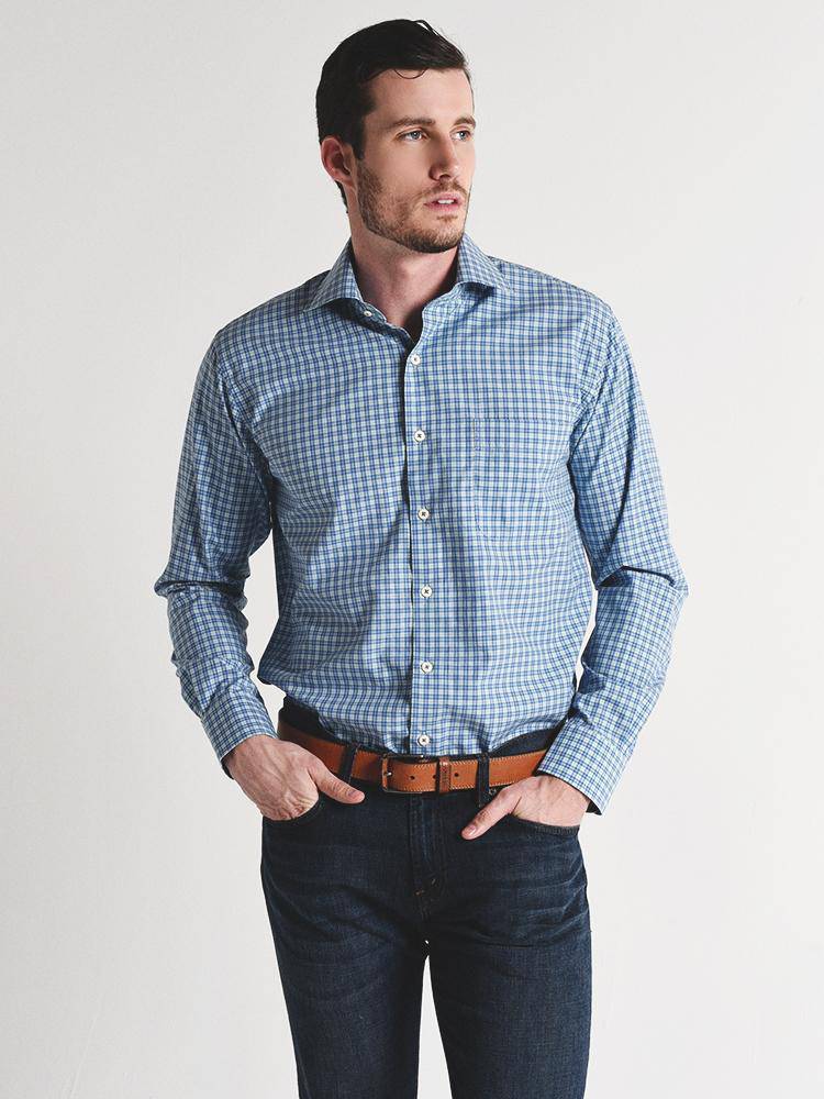 Peter Millar Crown Finish Grimsey Check Shirt