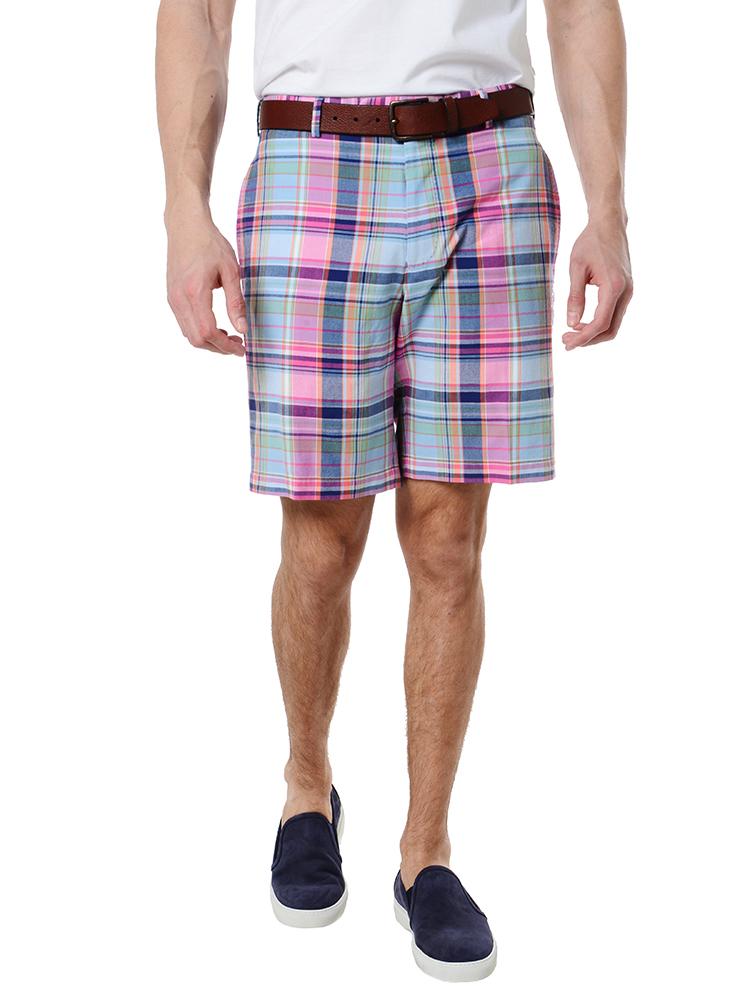  Peter Millar Men's Cotton Plaid Short