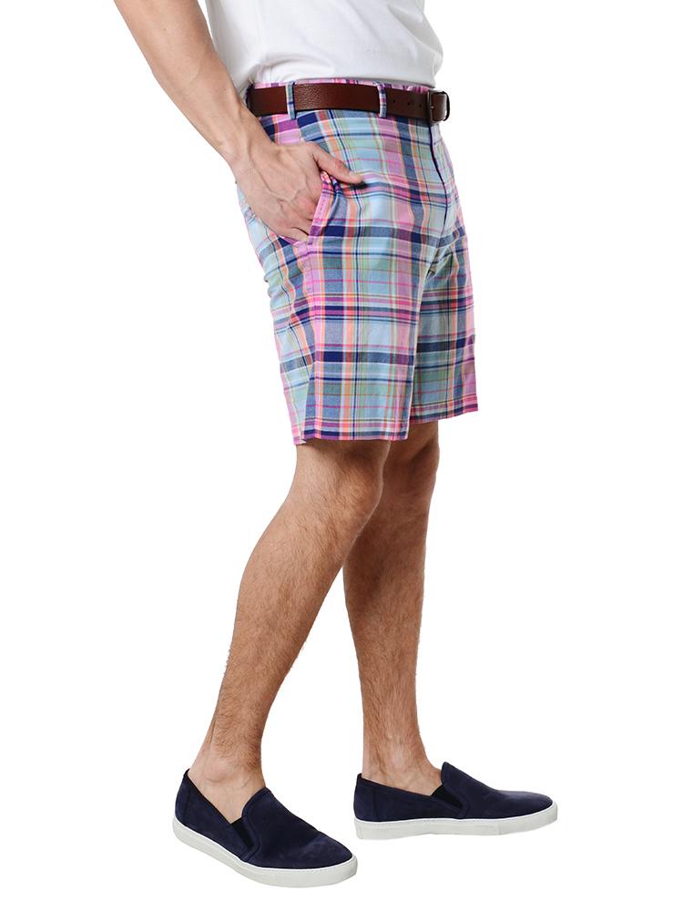  Peter Millar Men's Cotton Plaid Short