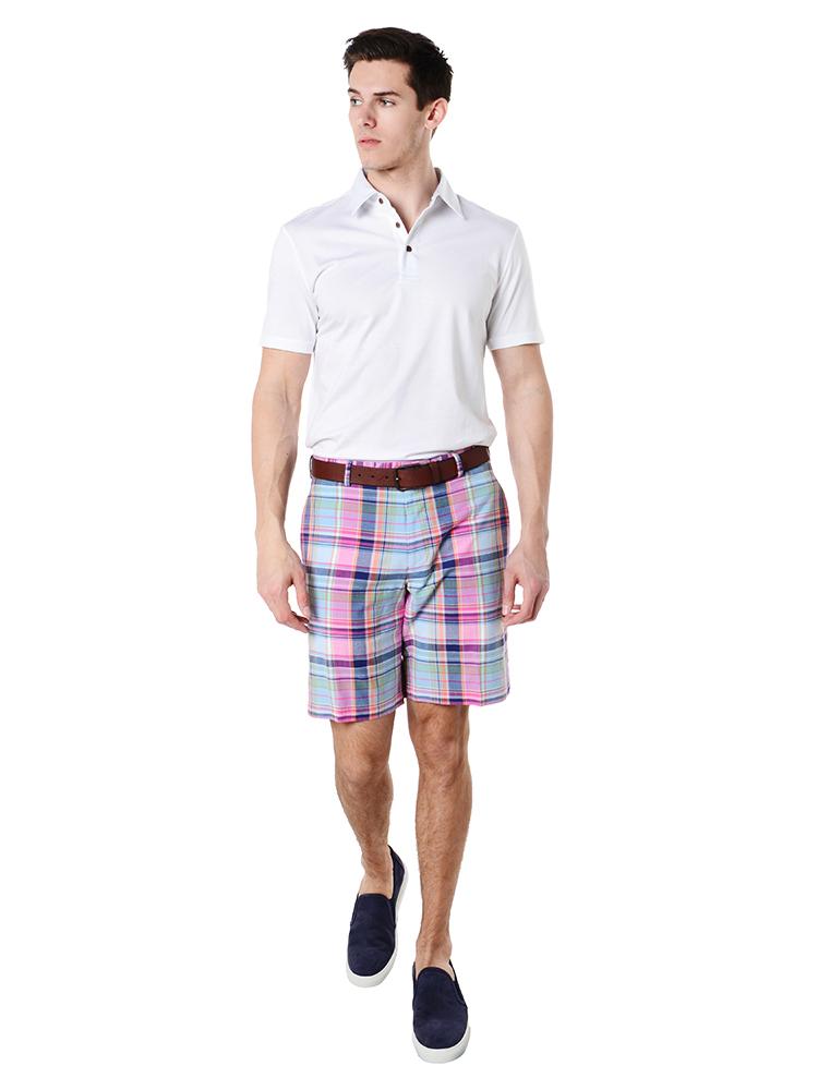  Peter Millar Men's Cotton Plaid Short