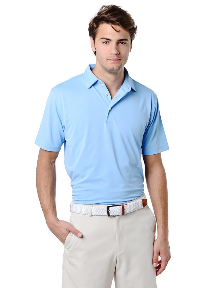  Peter Millar Solid Stretch Mesh Polo (Self Collar)