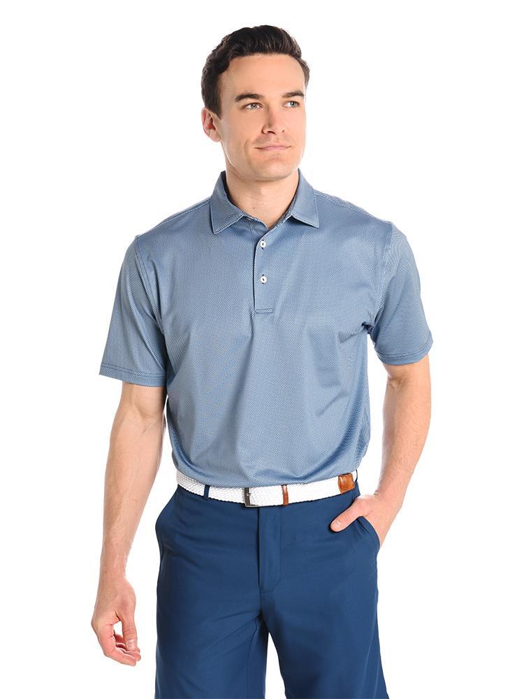  Peter Millar Men's International Printed Birdseye Stretch Jersey Polo
