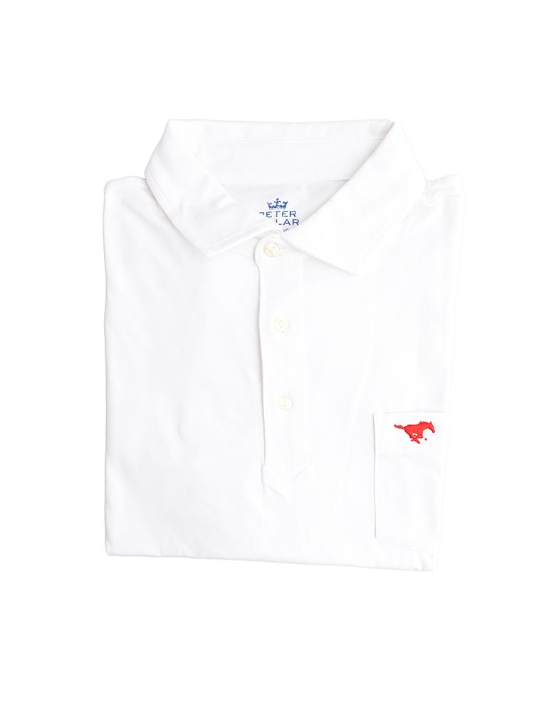  Peter Millar Men's Seaside Washed Polo With Pocket