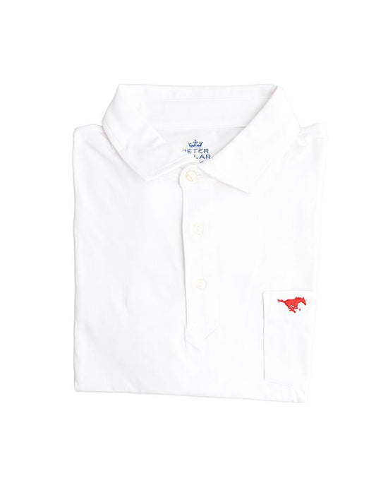  Peter Millar Men's Seaside Washed Polo With Pocket