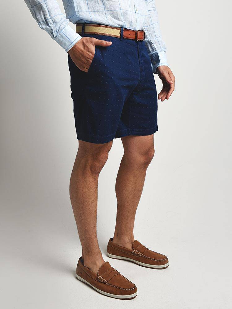  Peter Millar Pin Dot Floater Flat Front Short