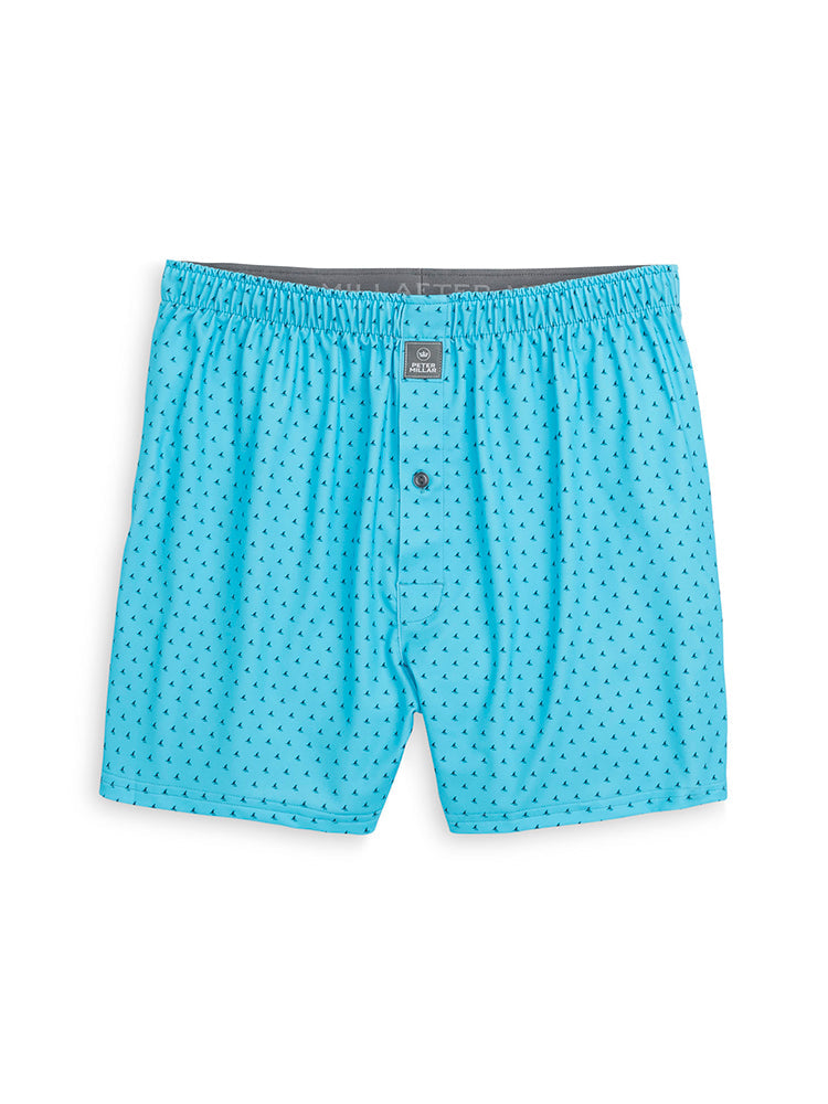  Peter Millar Bloodworth Printed Fins Stretch Jersey Boxer