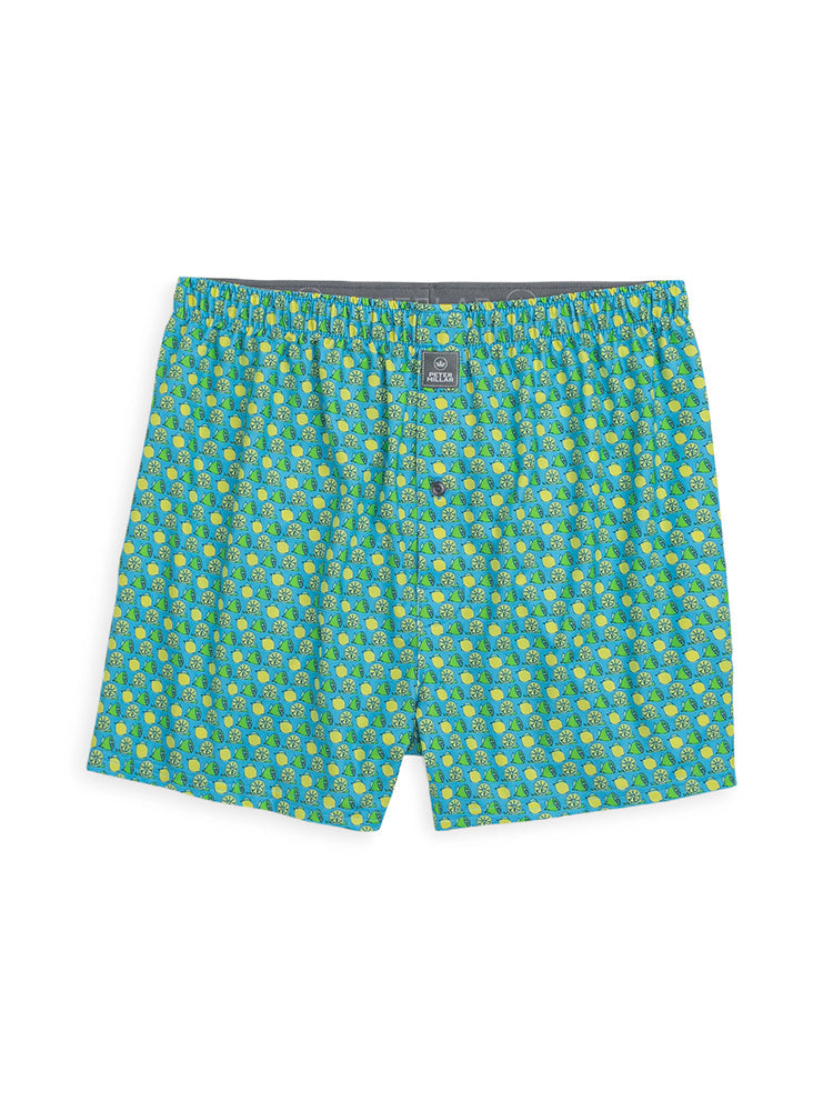  Peter Millar Clark Printed Citrus Stretch Jersey Boxer